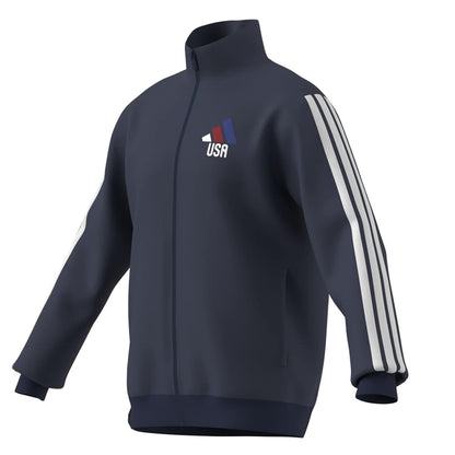 Adidas Usa Olp Track Jkt Fan Apparel in Blue Color
