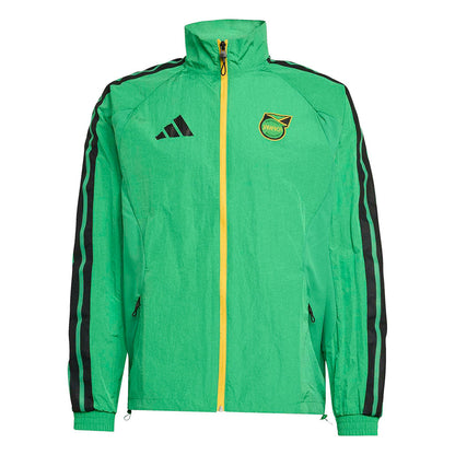 Adidas Jamaica Anthem Jkt Fan Apparel in Green Color