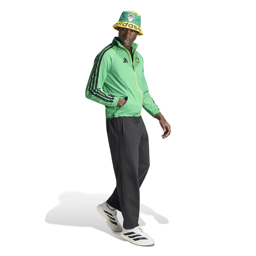 Adidas Jamaica Anthem Jkt Fan Apparel in Green Color