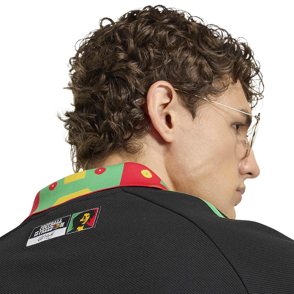 Adidas Jamaica away Oc Jkt Fan Apparel in Black Color