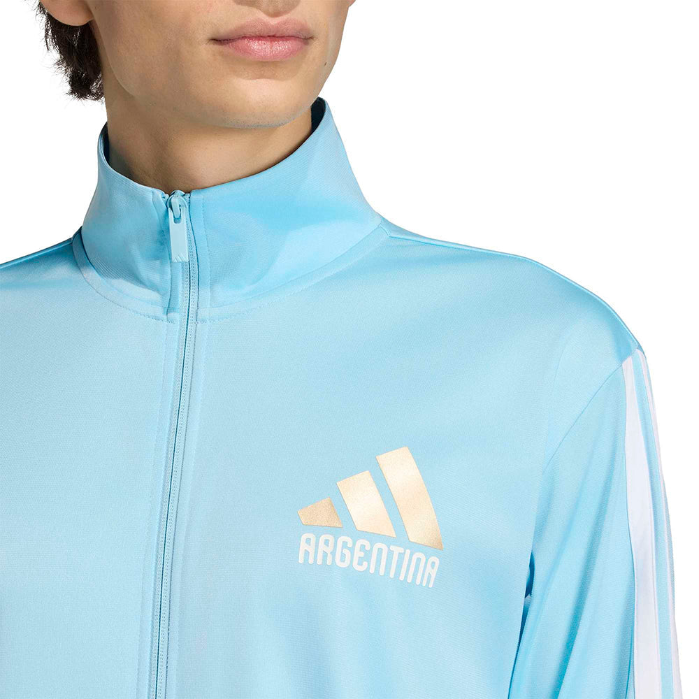 Adidas Arentina Olp Track Jkt Fan Apparel in Blue Color