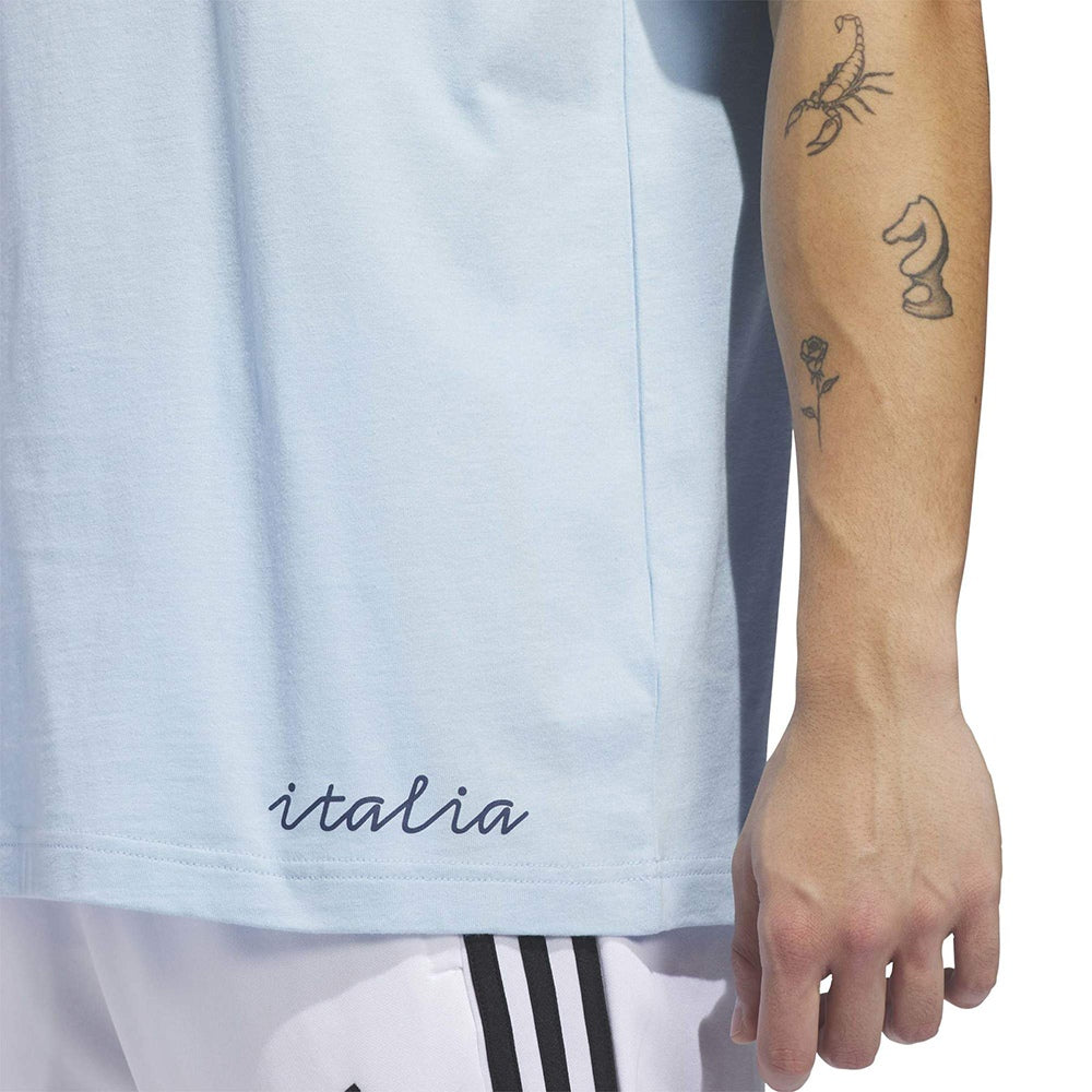 Adidas Italia away Wc T Fan Apparel in Blue Color