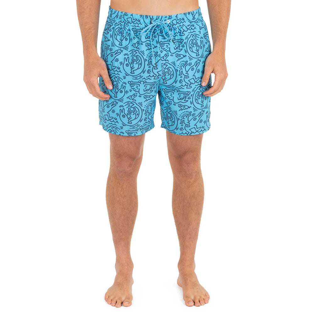 Hurley Kh 17 Cannonball Volly Swimsuits in Blue Color
