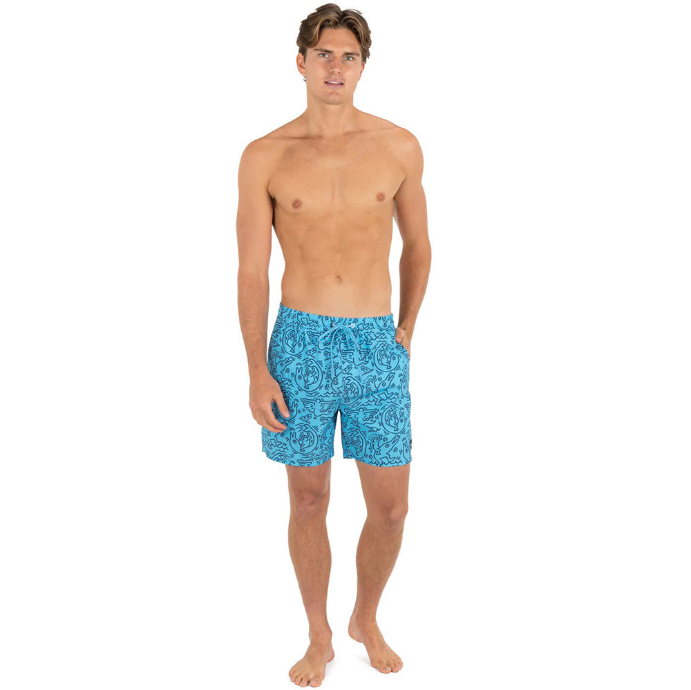 Hurley Kh 17 Cannonball Volly Swimsuits in Blue Color