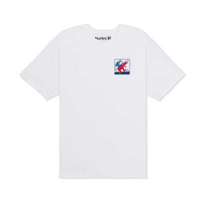 Hurley Kh Dolphin Ride short sleeve Tee Tops in Blue Color