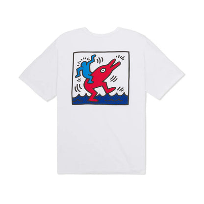 Hurley Kh Dolphin Ride short sleeve Tee Tops in Blue Color