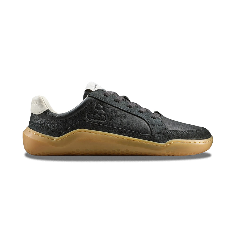 Vivobarefoot Gobi III Sneaker Leather Casual Shoes in Black Color