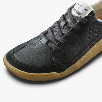 Vivobarefoot Gobi III Sneaker Leather Casual Shoes in Black Color