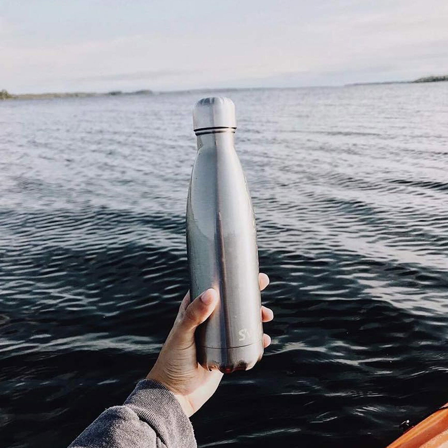 S'Well Silver Lining 25Oz Water Bottles in Grey Color