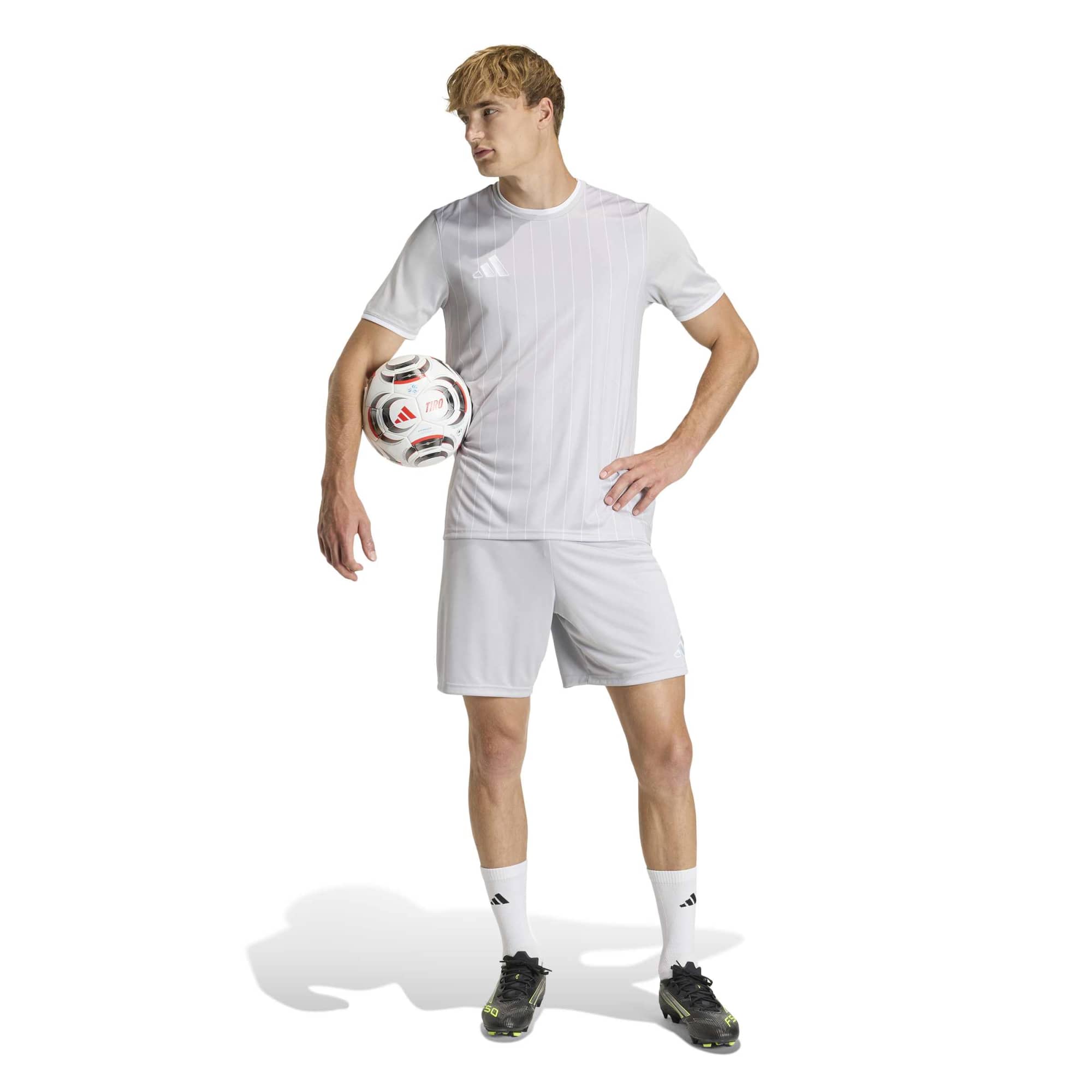Adidas Entrada26 Gfx Jersey Tops in Grey Color