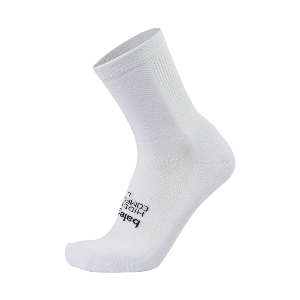 Balega Hidden Comfort Mini Crew Socks in White Color