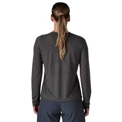Patagonia W'S L/S Cap Cool Trail S Tops in Black Color