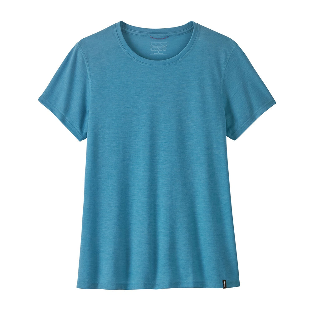 Patagonia W'S Cap Cool Trail Shirt Tops in Blue Color