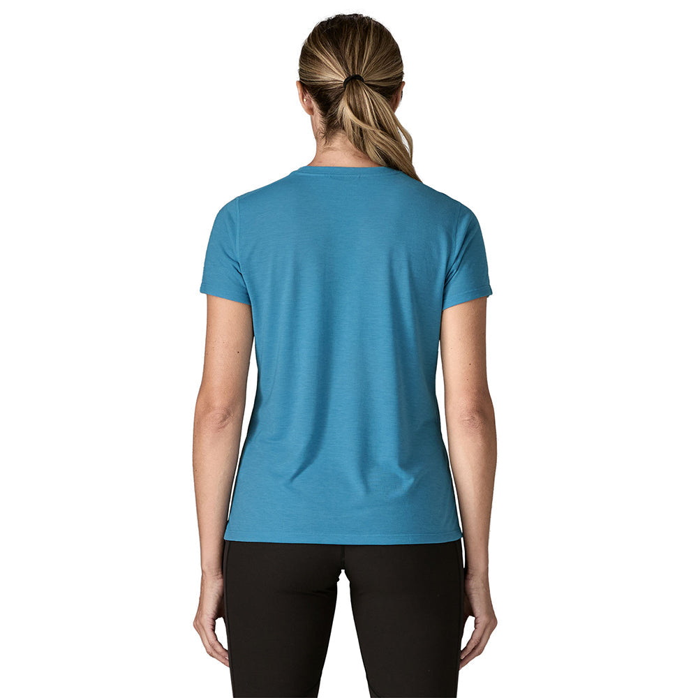 Patagonia W'S Cap Cool Trail Shirt Tops in Blue Color