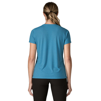 Patagonia W'S Cap Cool Trail Shirt Tops in Blue Color