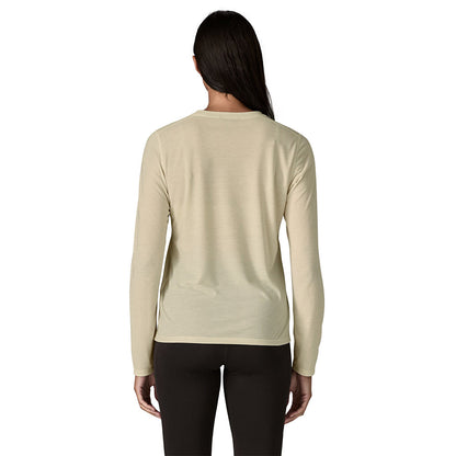 Patagonia W'S L/S Cap Cool Trail S Tops in White Color