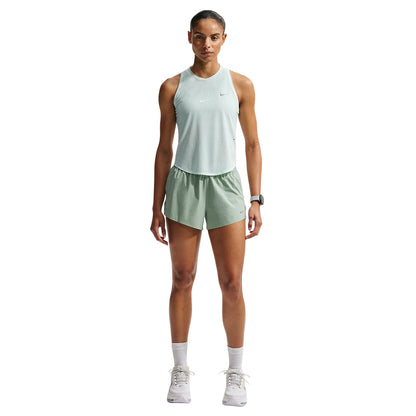 Nike W Breathe Swift Run Tank Tops in Green Color