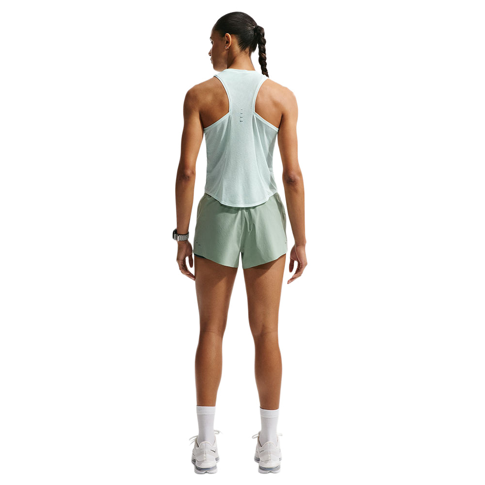 Nike W Breathe Swift Run Tank Tops in Green Color