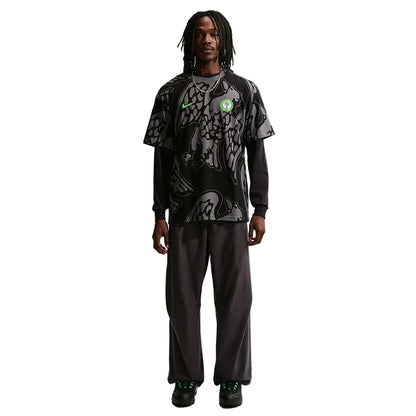 Nike Nigeria Soccer T Fan Apparel in Grey Color