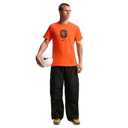 Nike Netherlands Soccer T Fan Apparel in Orange Color