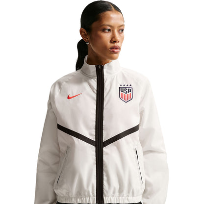 Nike Usmnt Anthem Jkt Fan Apparel in White Color