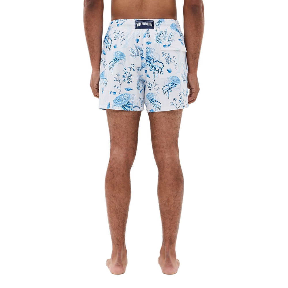 Vilebrequin Mens Moorise Swim Trunk | 010-BLANC – Paragon Sports