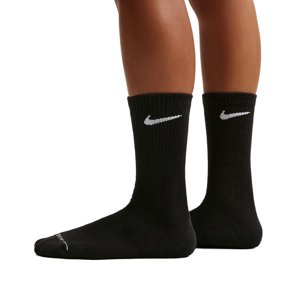 Nike 6Pk Ed Elvd Dri-FIT Crew Socks in Black Color