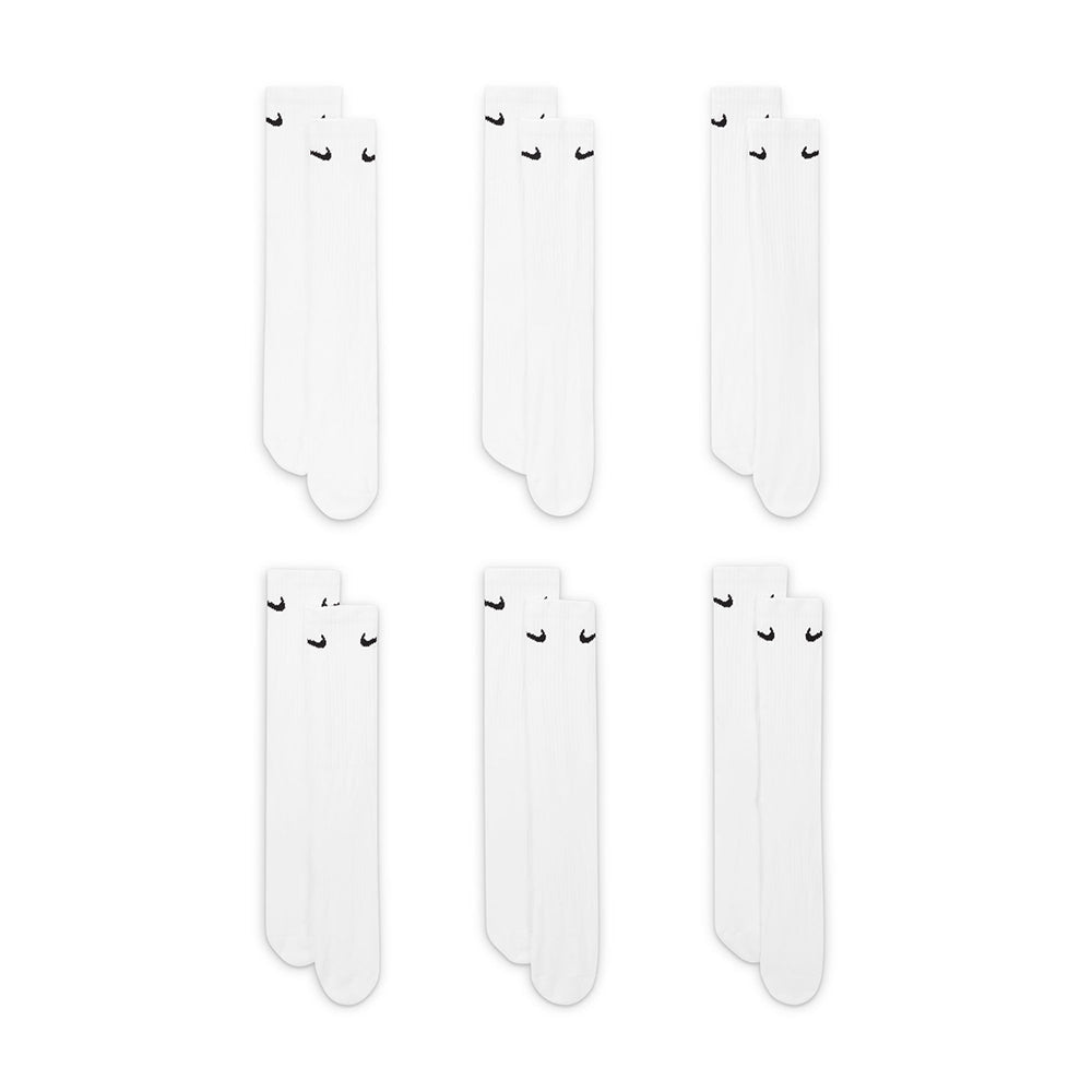 Nike 6Pk Ed Cushioned Crew So Socks in White Color