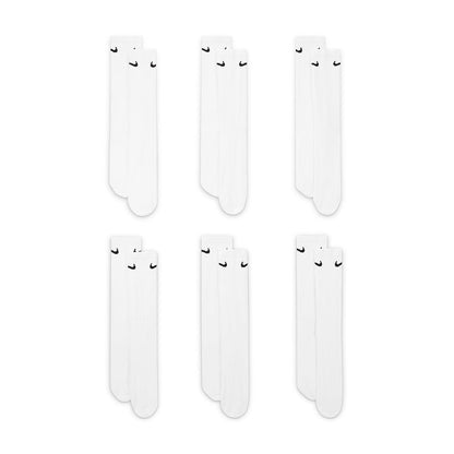 Nike 6Pk Ed Cushioned Crew So Socks in White Color
