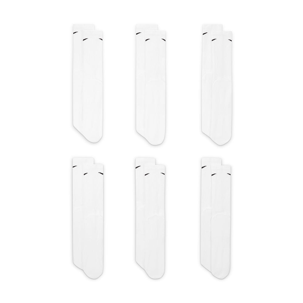 Nike 6Pk Ed Cushioned Crew So Socks in White Color