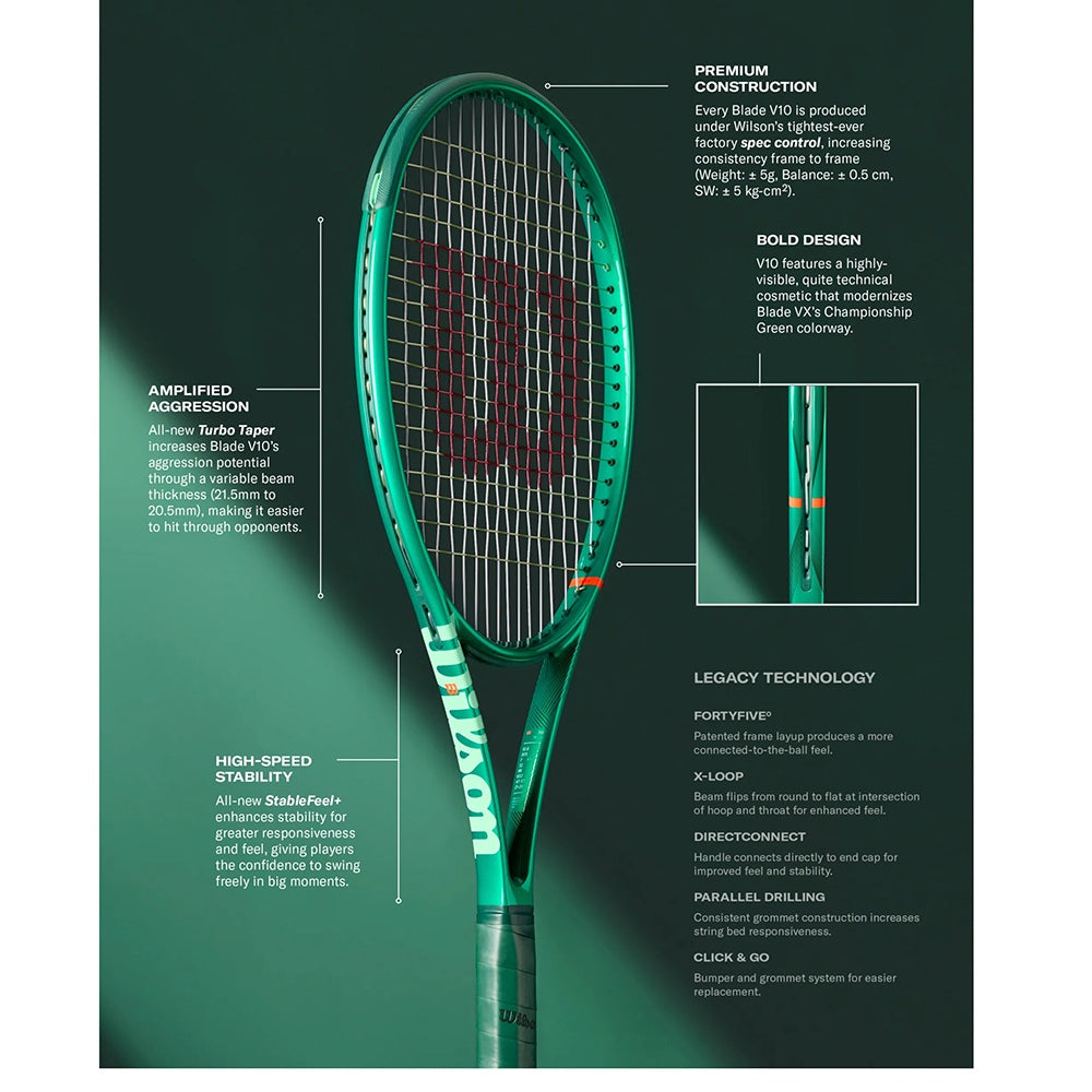 Wilson Blade 98 16x19 V10 Tennis Racket | 16X19 – Paragon Sports