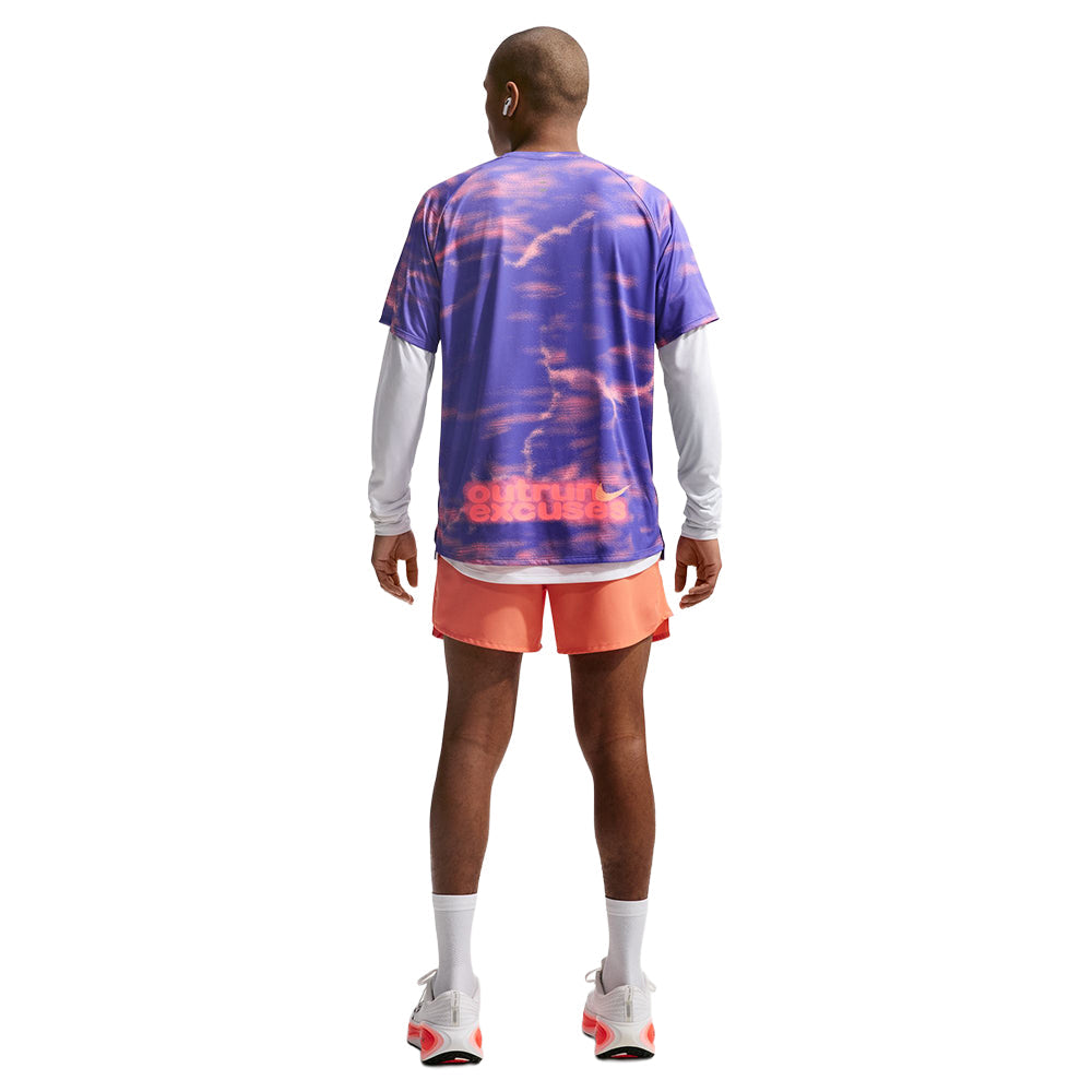 Nike M Df Adv Stride short sleeve Top in Multi Color