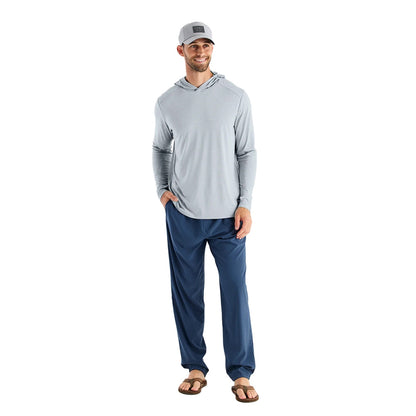 Free Fly Mens Bamboo Shade Pullover in Grey Color