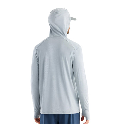 Free Fly Mens Bamboo Shade Pullover in Grey Color