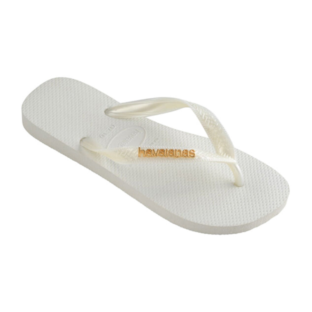TOP LOGO METALLIC | WHITE