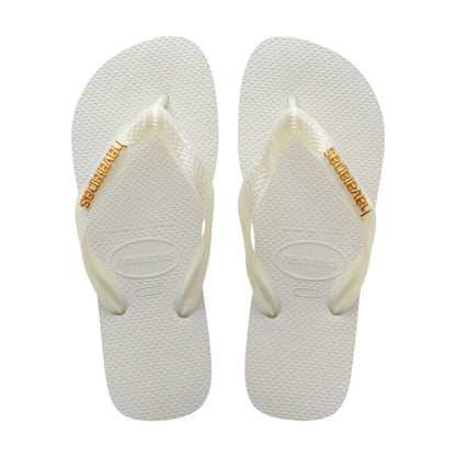 TOP LOGO METALLIC | WHITE