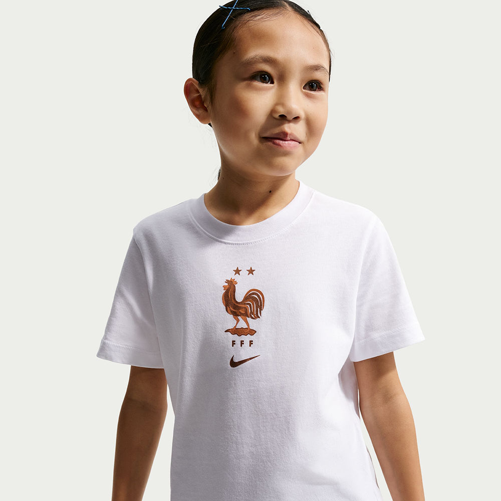 Nike Fff Soccer Tee Fan Apparel in White Color