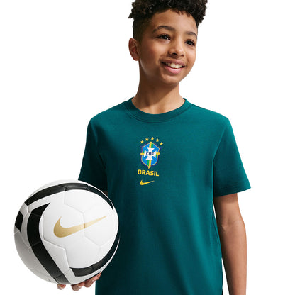 BRAZIL SOCCER TEE | 381-TEAL