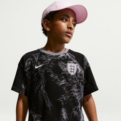 Nike England Soccer Tee Fan Apparel in Grey Color