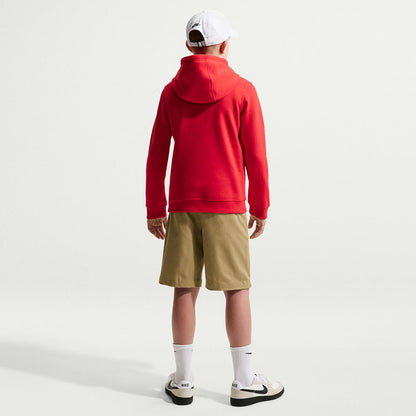 Nike Usmnt Pu Hoodie Fan Apparel in Red Color