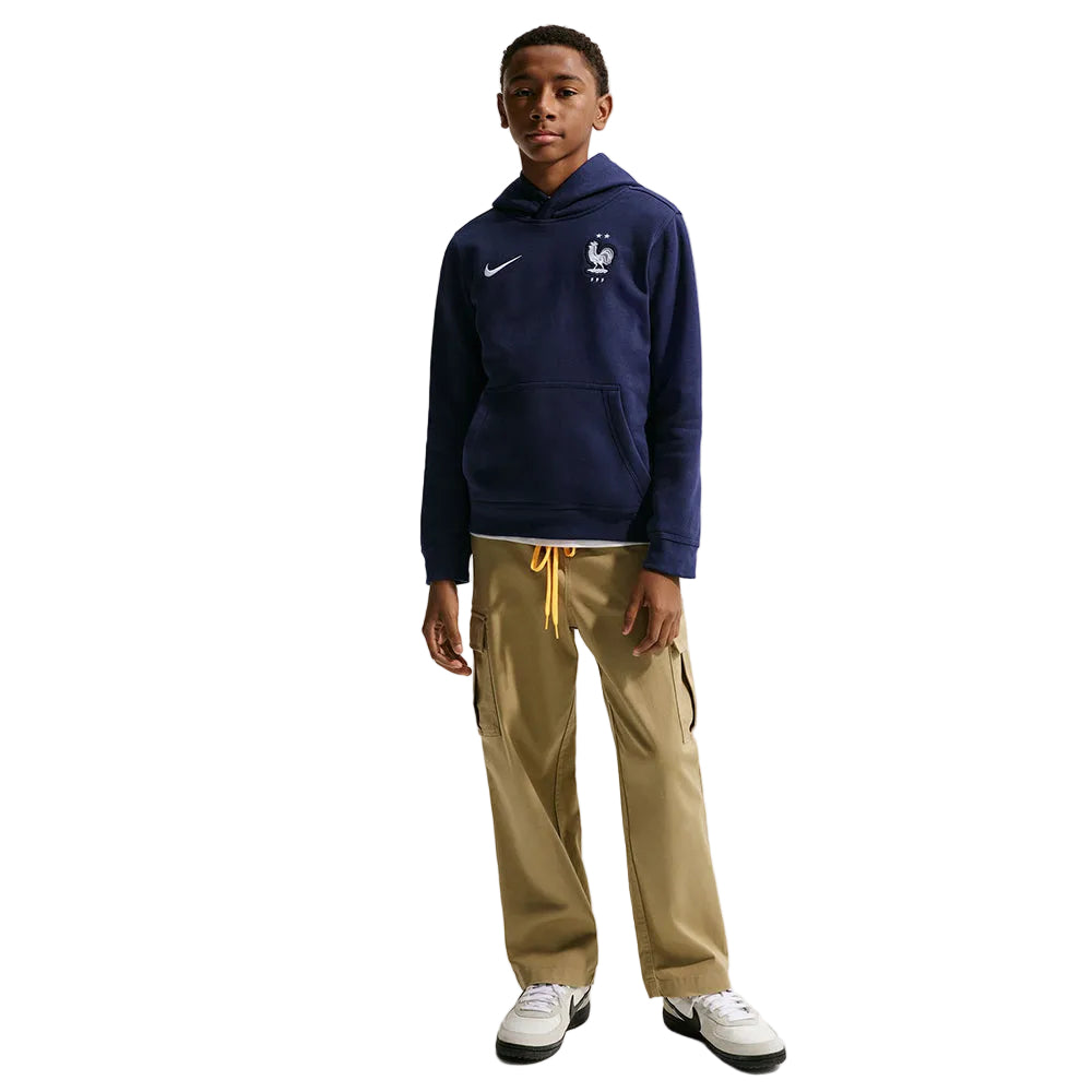 Nike Fff Pu Hoodie Fan Apparel in Blue Color