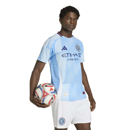 Adidas New York City FC H Jersey Fan Apparel in Blue Color