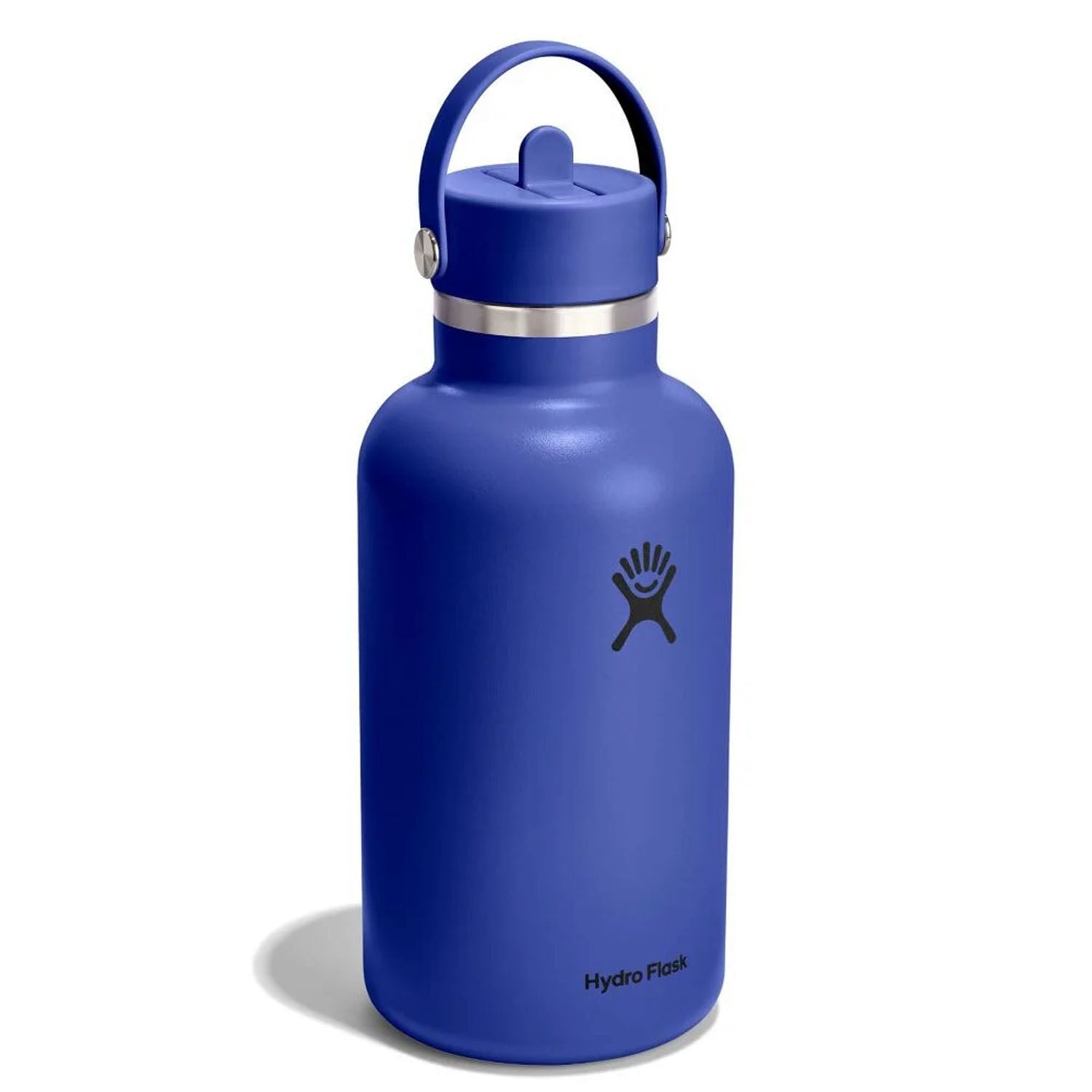 Hydro Flask 64Oz Wide Flex Straw Cap Water Bottles in Blue Color