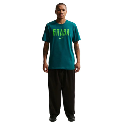 BRAZIL SOCCER TEE | 381-TEAL