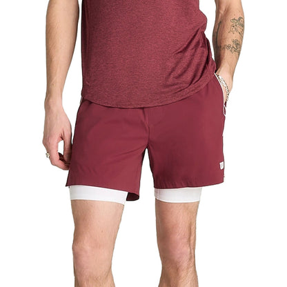 M TENNIS VOLLEY SHORT 6I | CRANBERRY