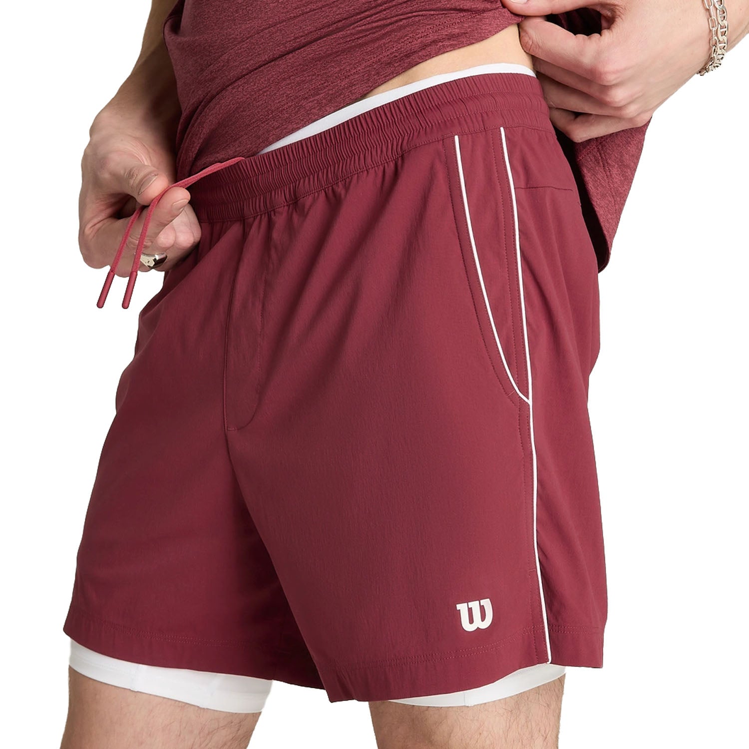 M TENNIS VOLLEY SHORT 6I | CRANBERRY