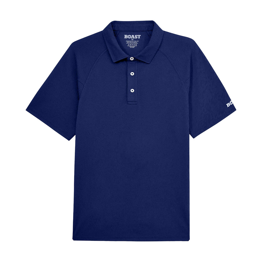 Boast Raglan 2.0 Polo Tops in Blue Color