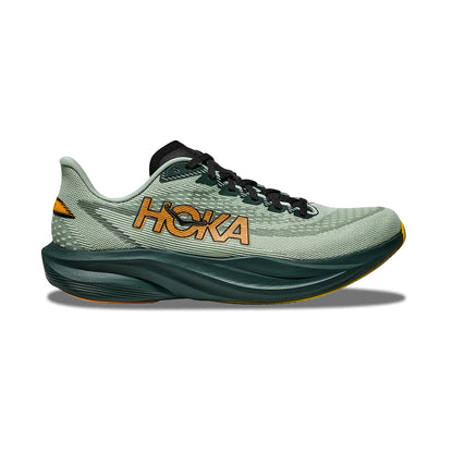 Hoka M Mach 7 Running Shoes in Green Color