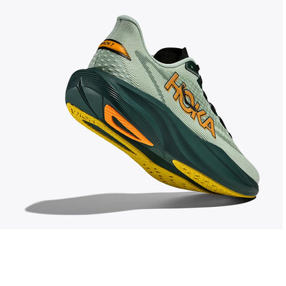 Hoka M Mach 7 Running Shoes in Green Color