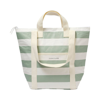 LIGHT COOLER TOTE LA PAL | SAGE STRIP